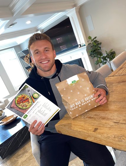 Kyle Juszczyk with Green Chef