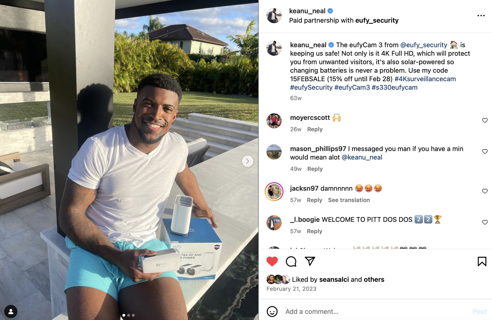 Keanu Neal, Eufy Security campaign